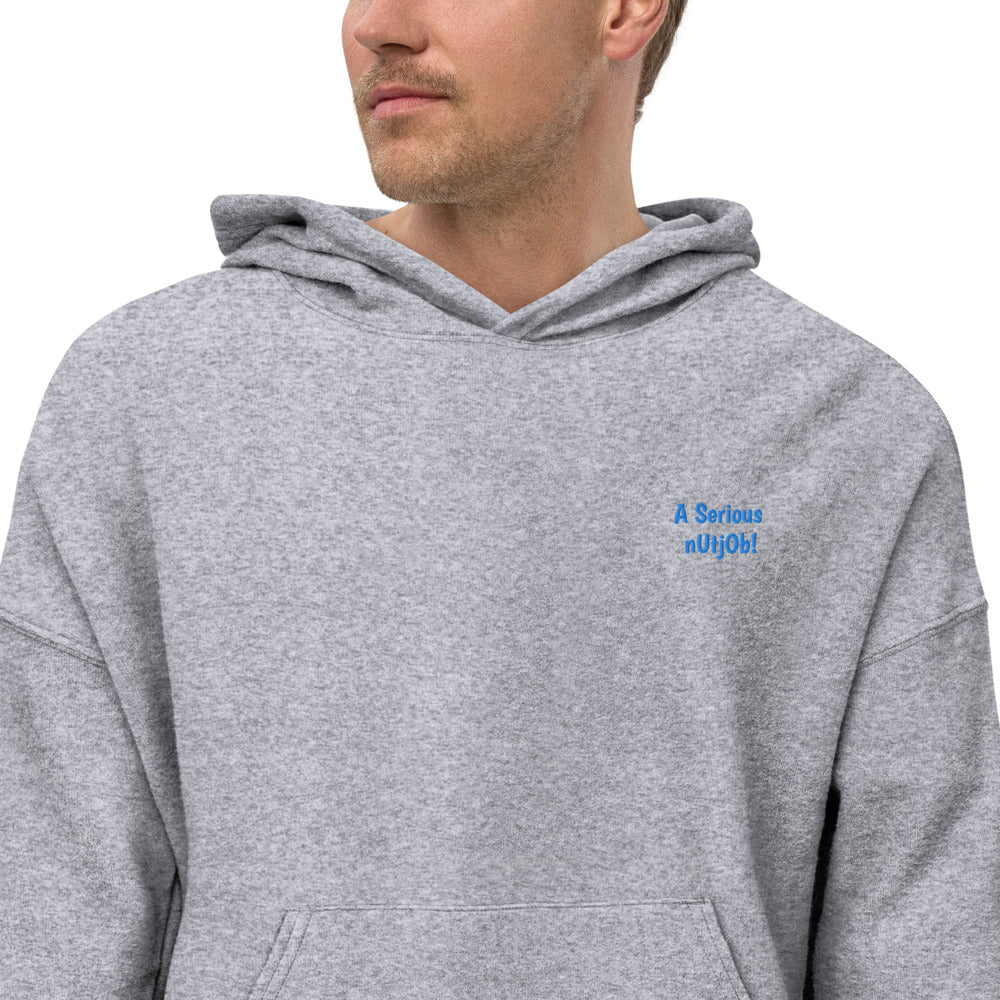 Serious Nut Job Embroidered Men's Hoodie