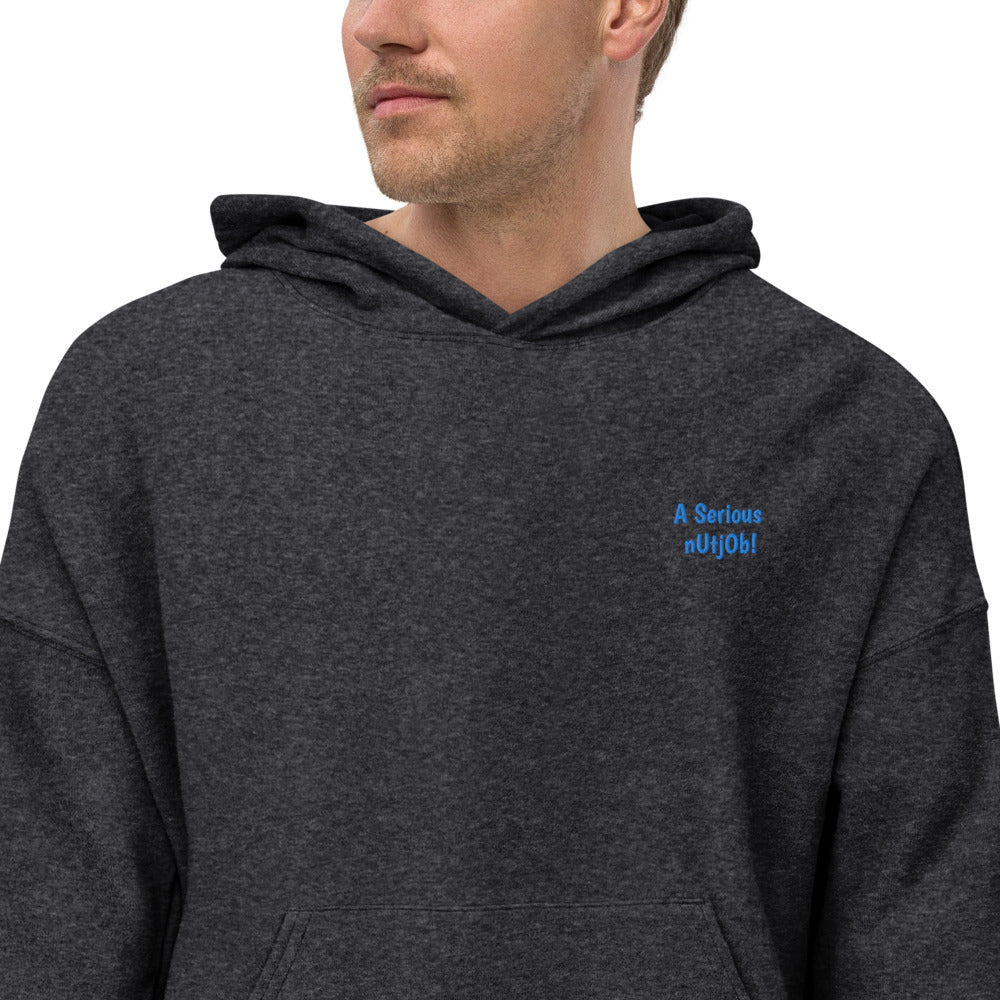 Serious Nut Job Embroidered Men's Hoodie